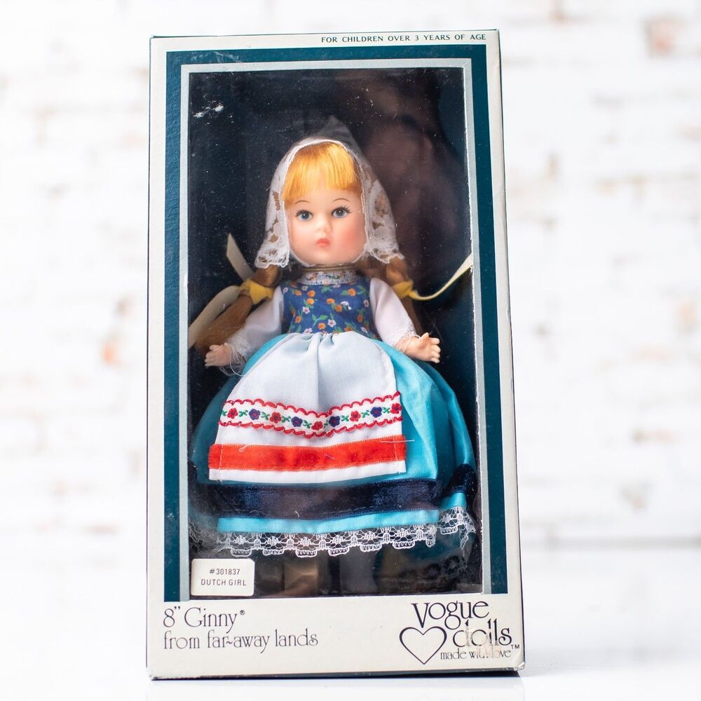 1977 Vogue Ginny Doll Dutch Girl Far Away Lands #301837 Vintage New in Box